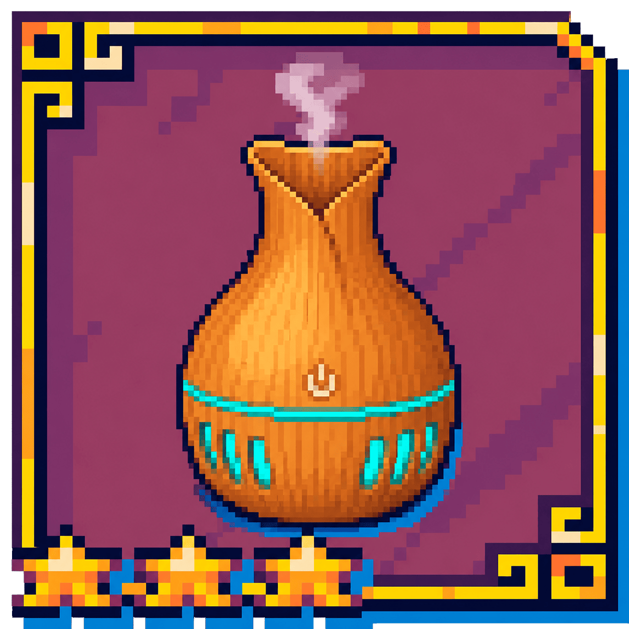 Humidificador Con Diseno De Madera Tipo Jarron