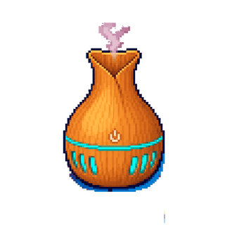 Humidificador Con Diseno De Madera Tipo Jarron